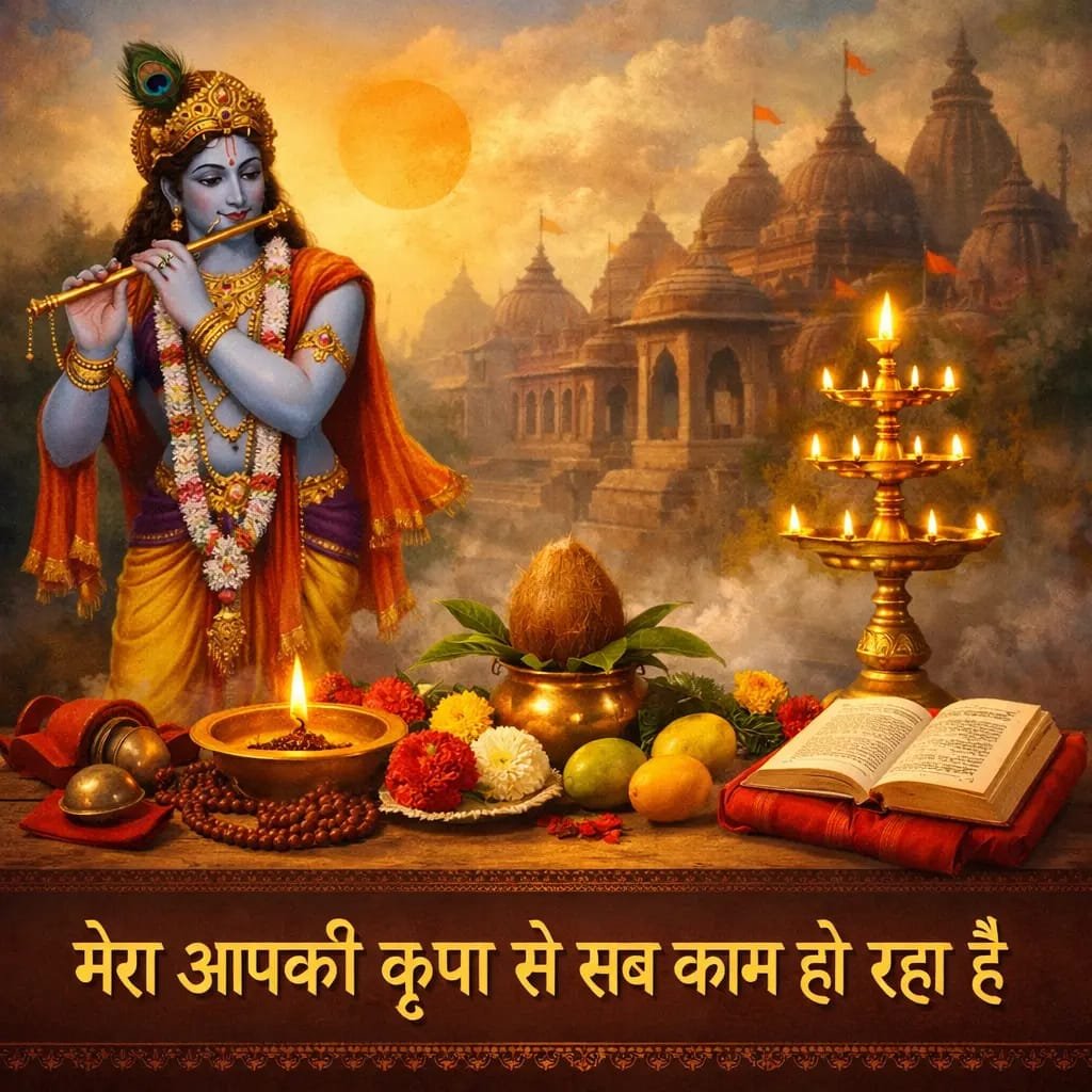 मेरा आपकी कृपा से सब काम हो रहा है लिरिक्स भजन