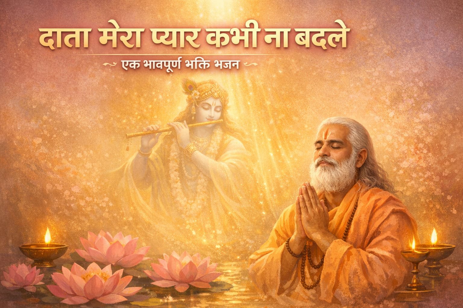 दाता तेरा मेरा प्यार कभी ना बदले लिरिक्स भजन